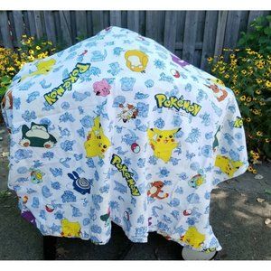 Pokemon Twin Bed Flat Sheet Crafting Material Fabric 1998 Nintendo
